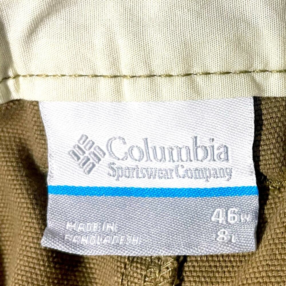 Men’s Columbia Shorts Khaki Outdoor Hiking Preppy Size 46 x 8 - Picture 5 of 5
